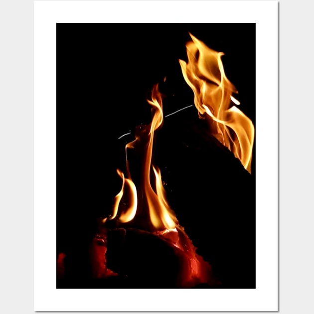 Fire poetry (pareidolia) Wall Art by GribouilleTherapie